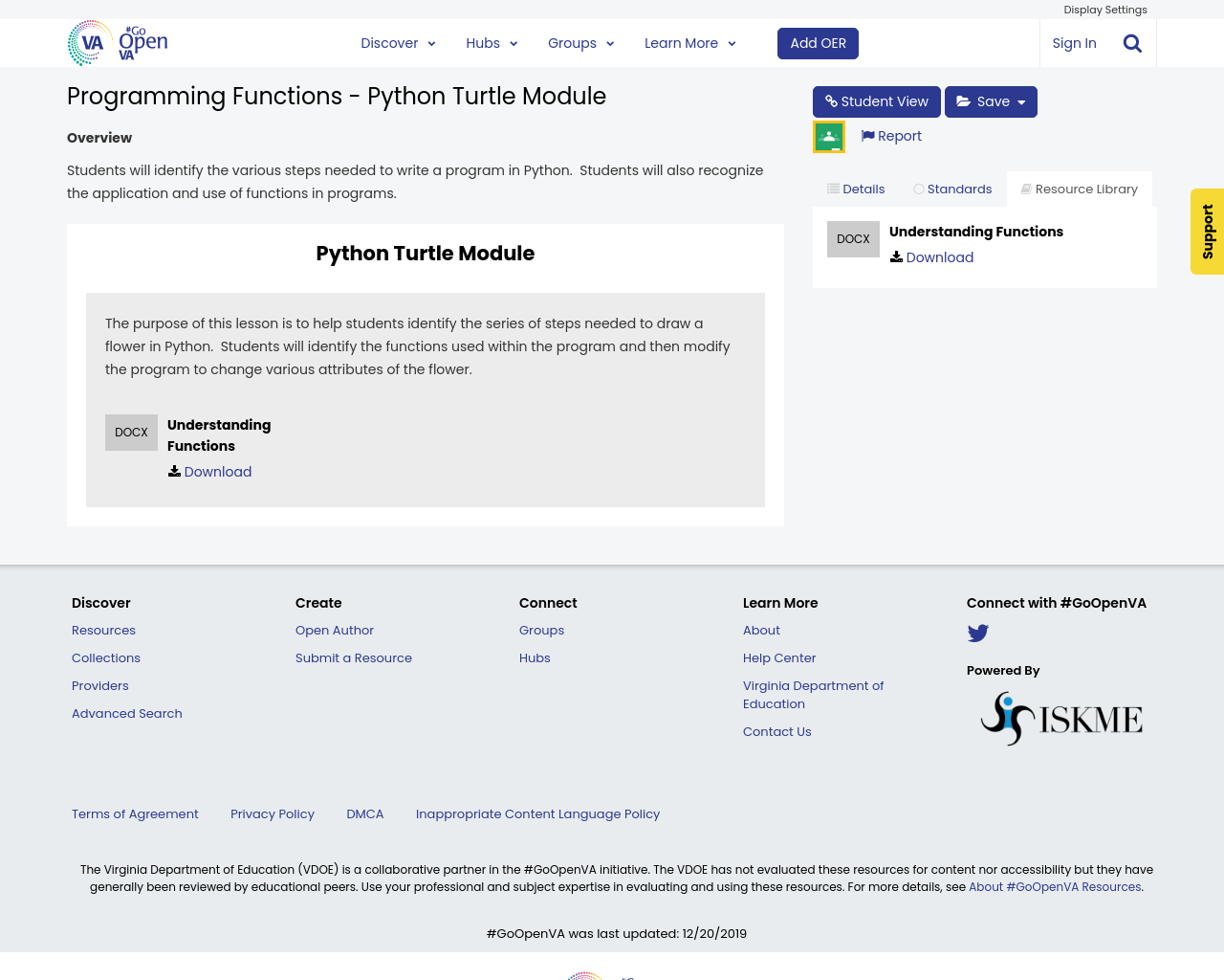 Programming Functions - Python Turtle Module | #GoOpenVA