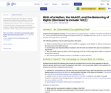 Birth of a Nation, the NAACP, and the Balancing of Rights (Remixed to include TOC)) Birth of a Nation, the NAACP, and the Balancing of Rights (Remixed to include TOC))