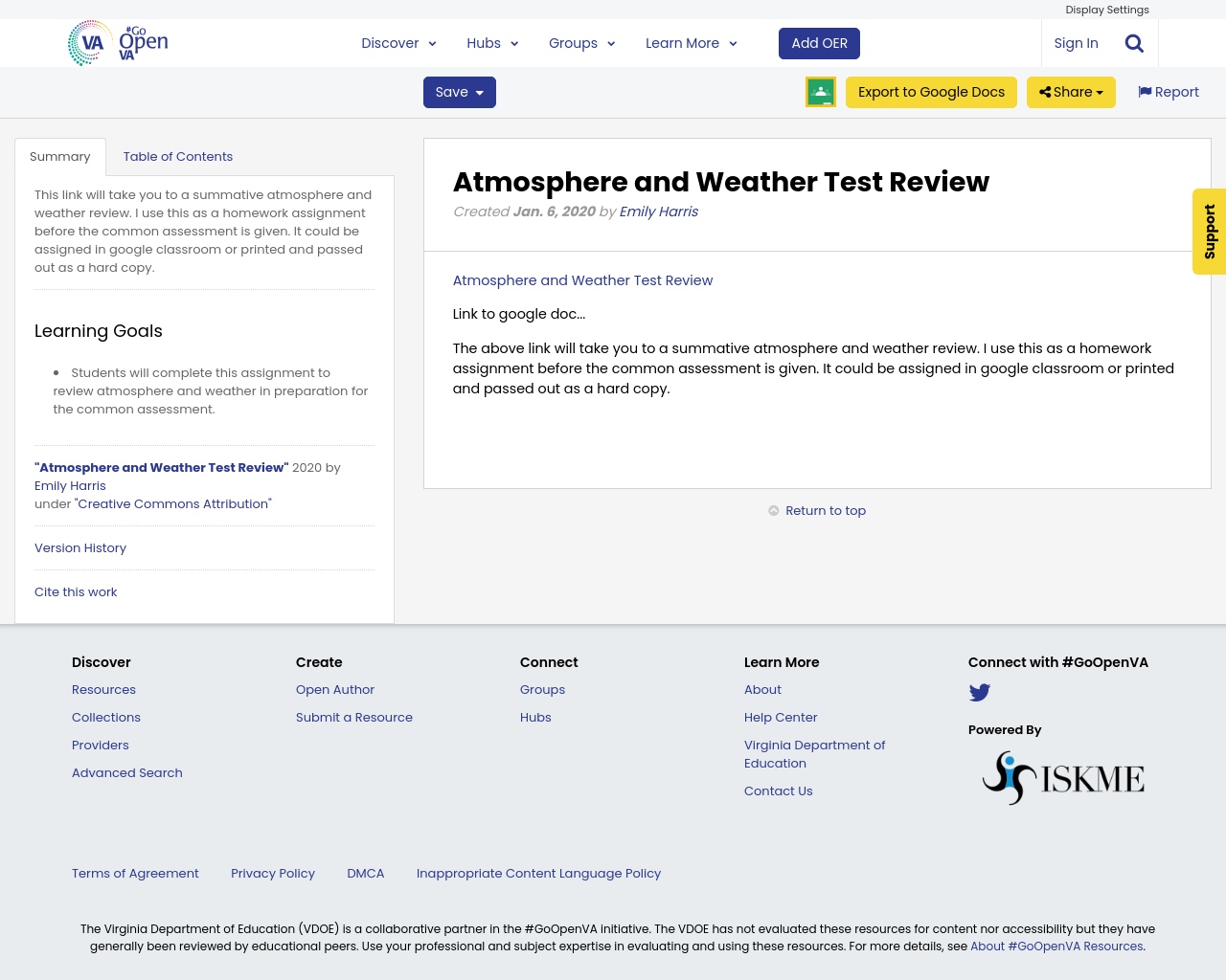 Atmosphere and Weather Test Review GoOpenVA